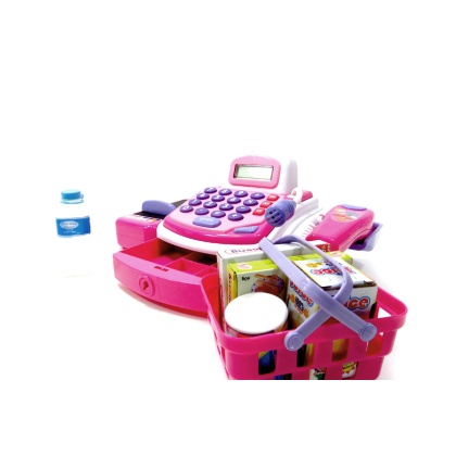 Pretend Play Electronic Cash Register Toy (Pink)