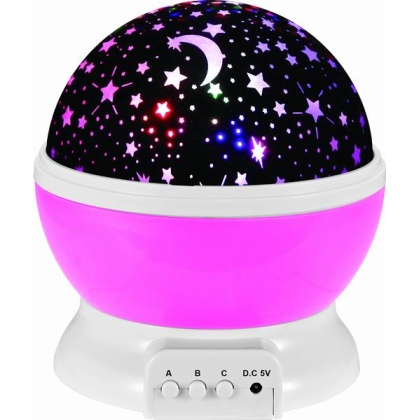 Night Light Projection Lamp (Pink)