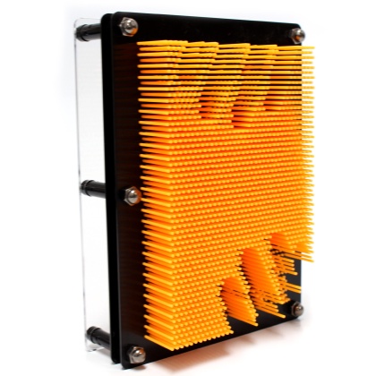 3D Pin Art Impression Board (Orange)