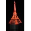 3D Eifel Tower Laser Cut Precision LED Lights