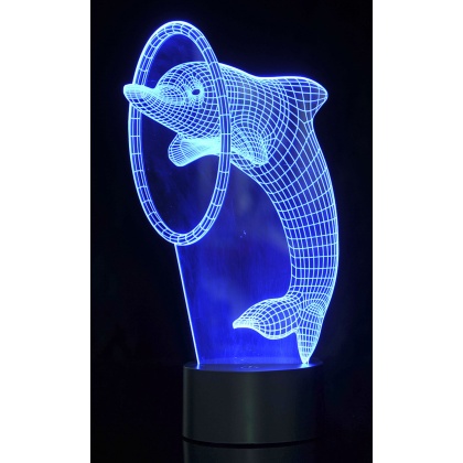 3D Dolphin Laser Cut Precision LED Lights