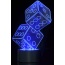 3D Dice Lighting Laser Cut Precision LED Lights