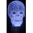 3D Skull Laser Cut Precision LED Lights