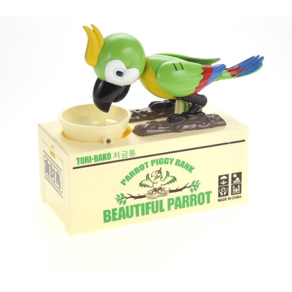 Parrot Coin Bank (Green)