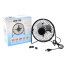 Portable Mini Metal USB Table Fan (Black)