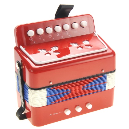 Children\'s Musical Instrument Accordion (Red)