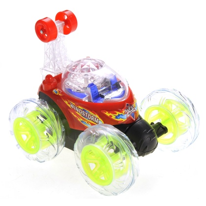 RC Stunt Twister Car w/ Light & Music (Red)