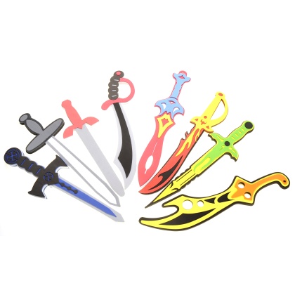 8 Pack Foam Swords Play Set