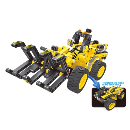 Building Blocks Bricks Construction Kit STEM Toy (Bulldozer), 301pcs