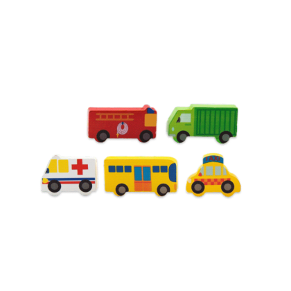 City Transportation Wooden Building Blocks 100 pc