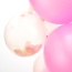 Party Pink and White Confetti Balloon