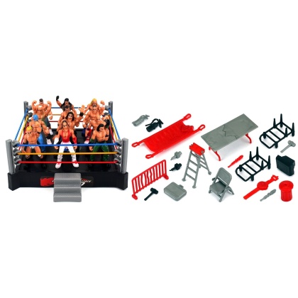 Little Wrestlers Rumbling Cage Set