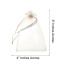 Mini Sheer Drawstring Transparent Bags (100 Bags Per Pack)