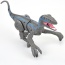 Remote Control Dinosaur Velociraptor With LED Lights (Gray)