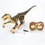 Remote Control Dinosaur Velociraptor With LED Lights (Yellow)