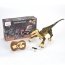 Remote Control Dinosaur Velociraptor With LED Lights (Yellow)