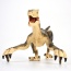 Remote Control Dinosaur Velociraptor With LED Lights (Yellow)