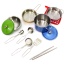 Metal Pots And Pans Kitchen Cookware Playset