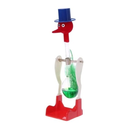 Glass Drinking Bird (Green)